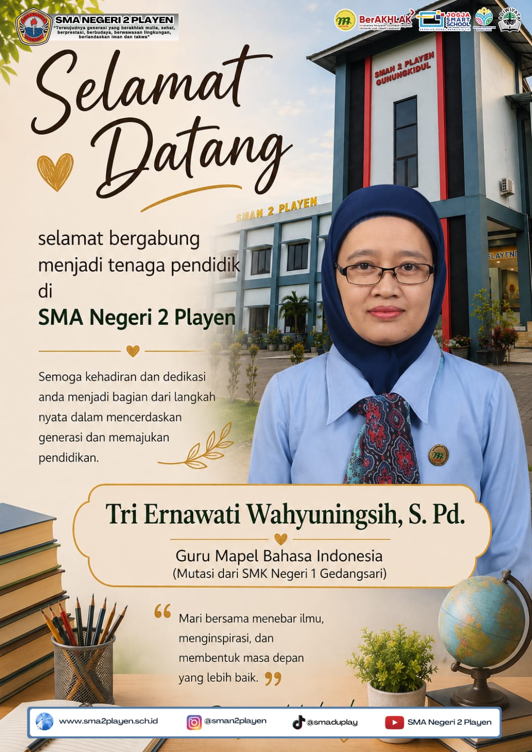 Tenaga Pendidik Baru SMAN 2 Playen