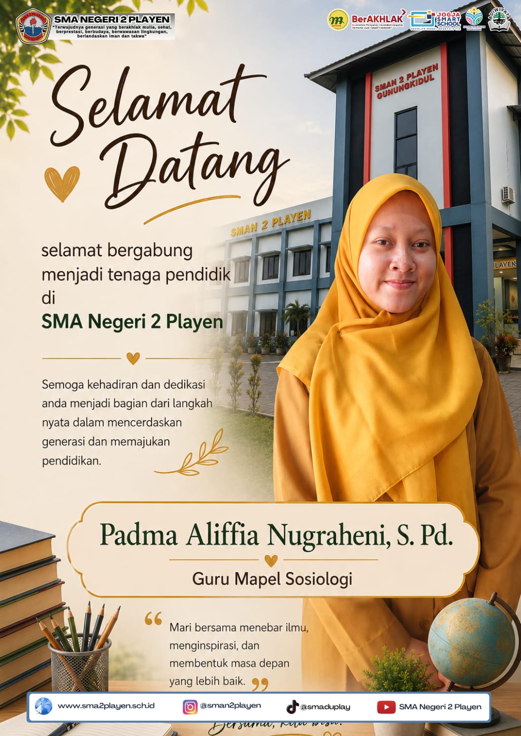 Tenaga Pendidik Baru SMAN 2 Playen