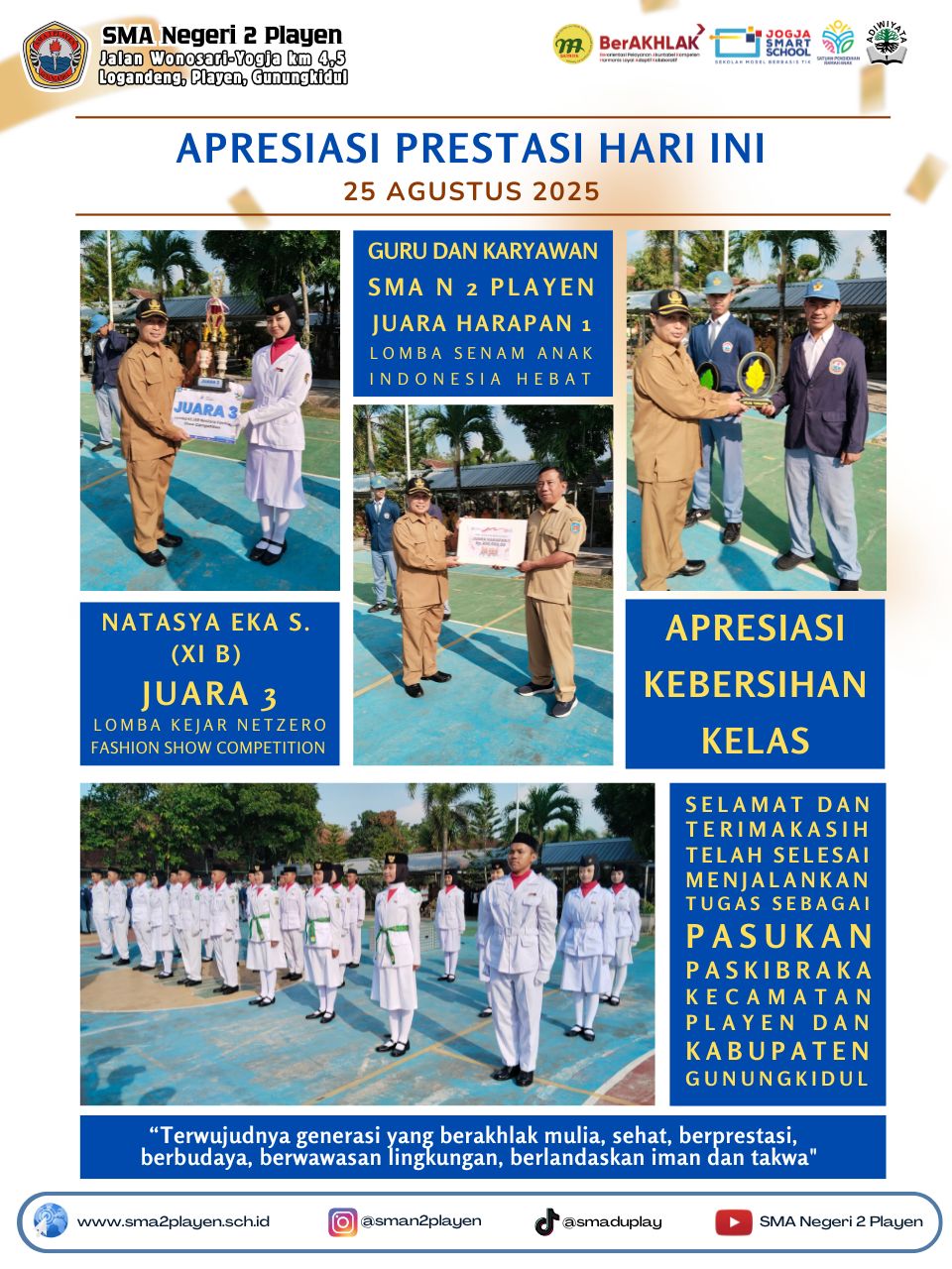 Prestasi SMA Negeri 2 Playen