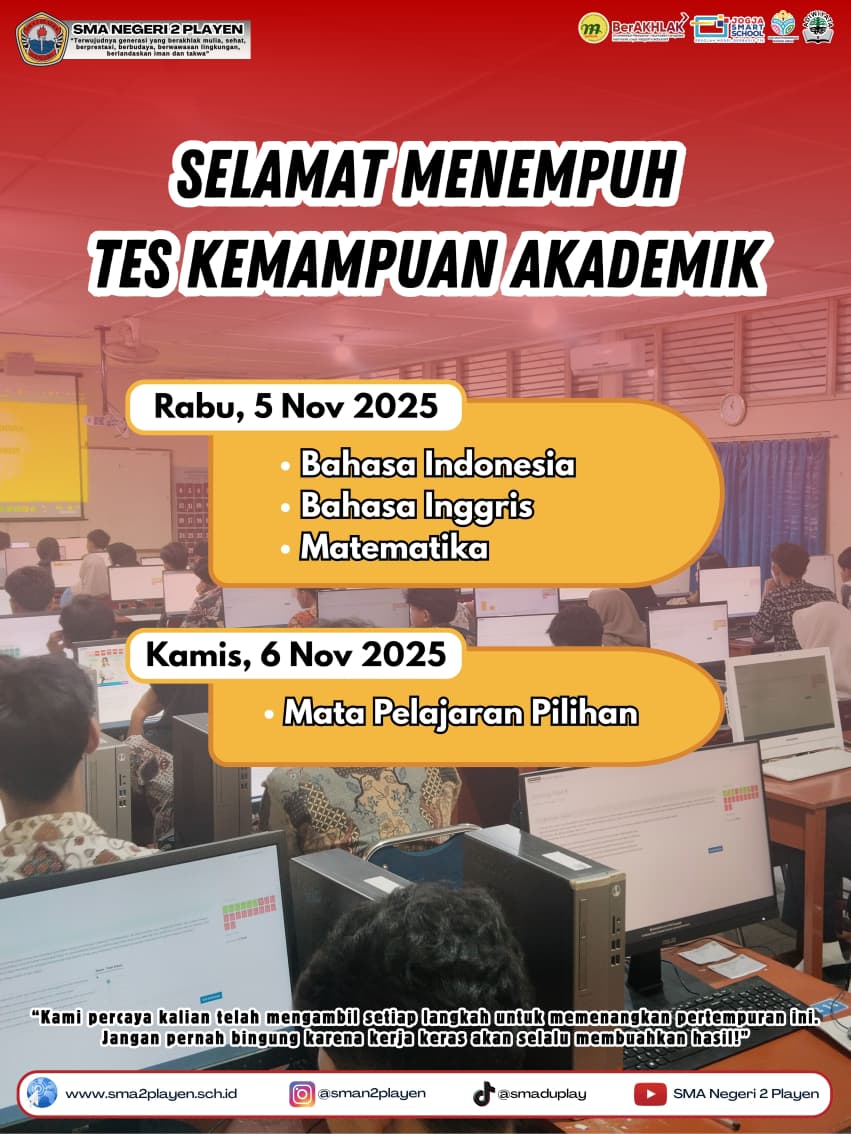 Selamat Menempuh Tes Kemampuan Akademik