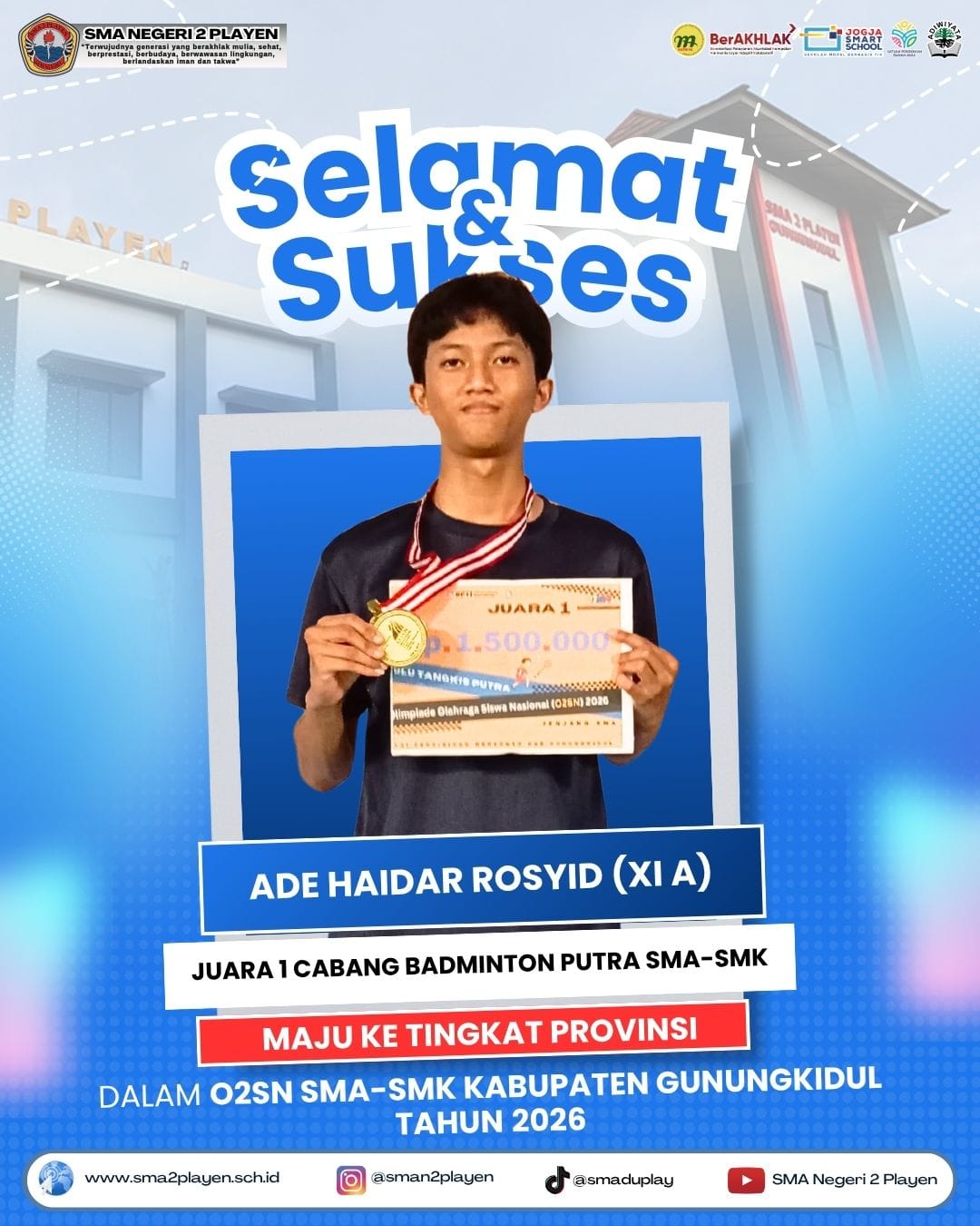 Prestasi SMA Negeri 2 Playen