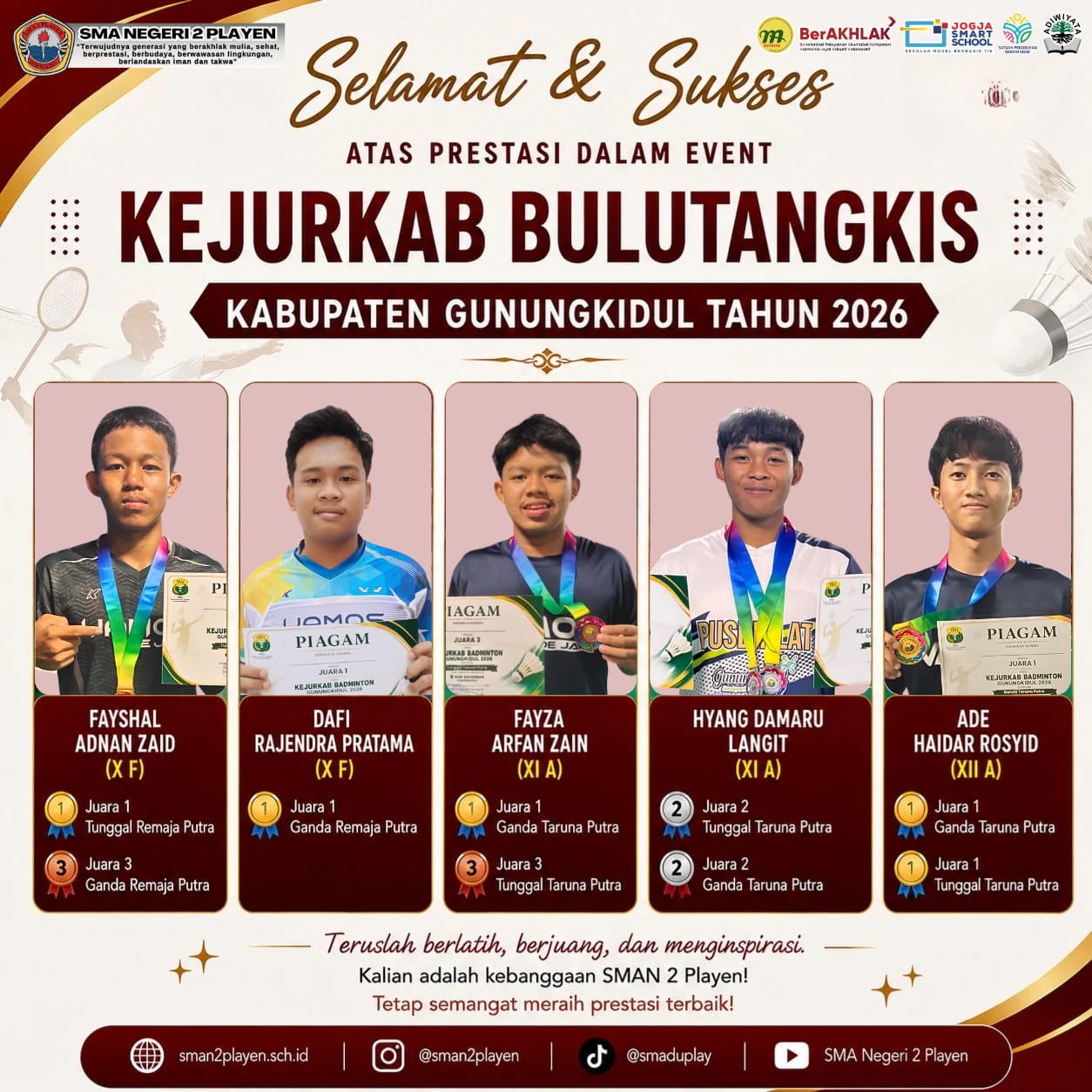 Prestasi SMA Negeri 2 Playen