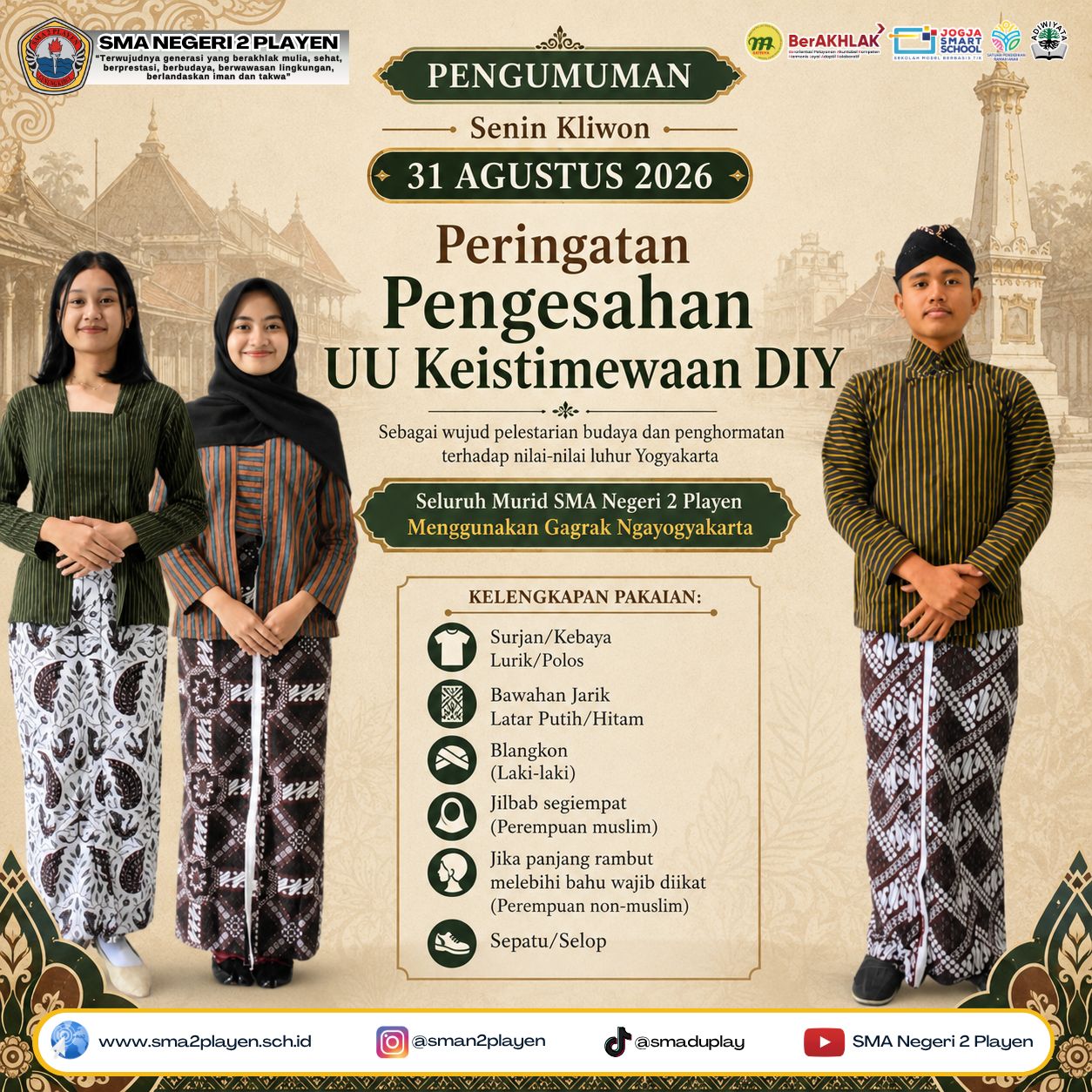 Ampun kesupen ngagem ageman Gagrag Ngayogyakarta 😊