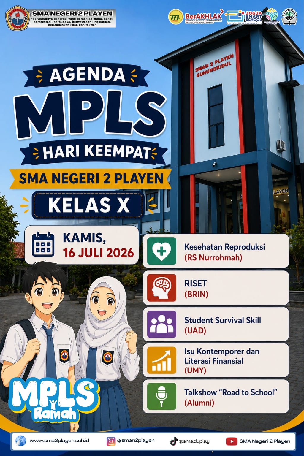 MPLS Ramah Hari Keempat SMA Negeri 2 Playen: Membuka Wawasan Kesehatan, Riset, Literasi Finansial, dan Inspirasi Masa Depan