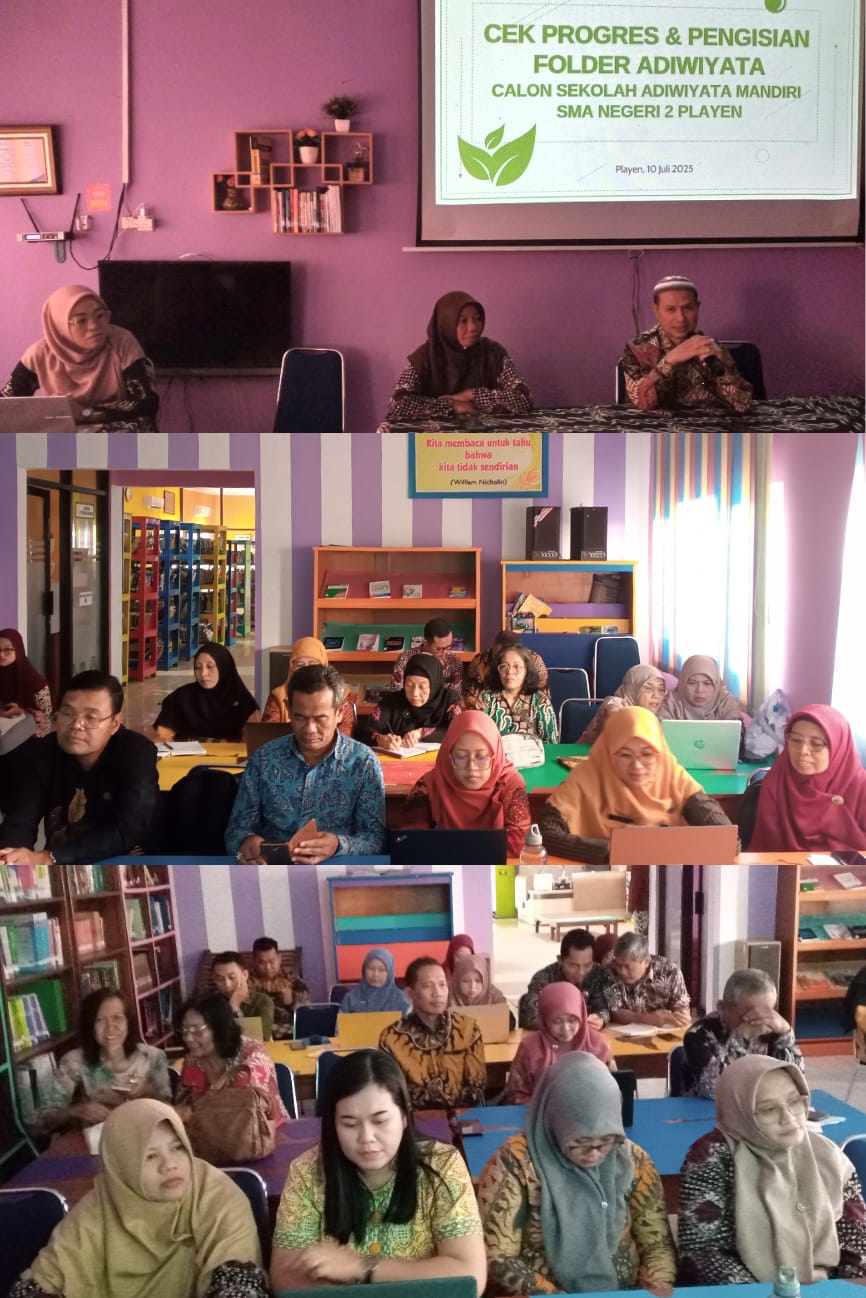 SMA Negeri 2 Playen Laksanakan Cek Progres dan Pengisian Folder Adiwiyata