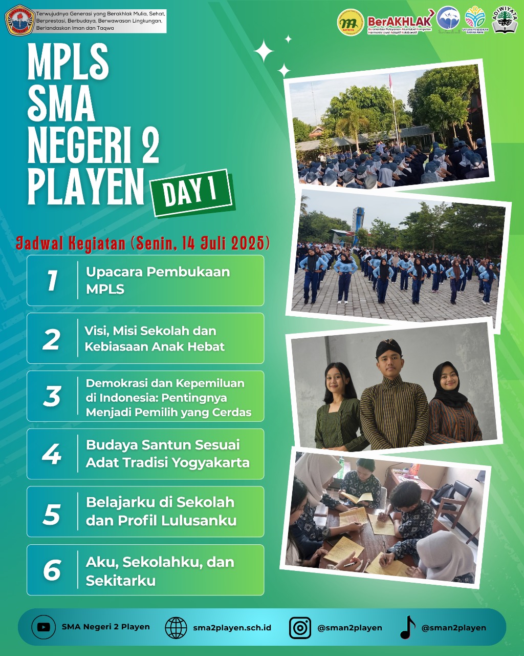 MPLS SMA Negeri 2 Playen Day 1 Tahun Ajaran 2025/2026