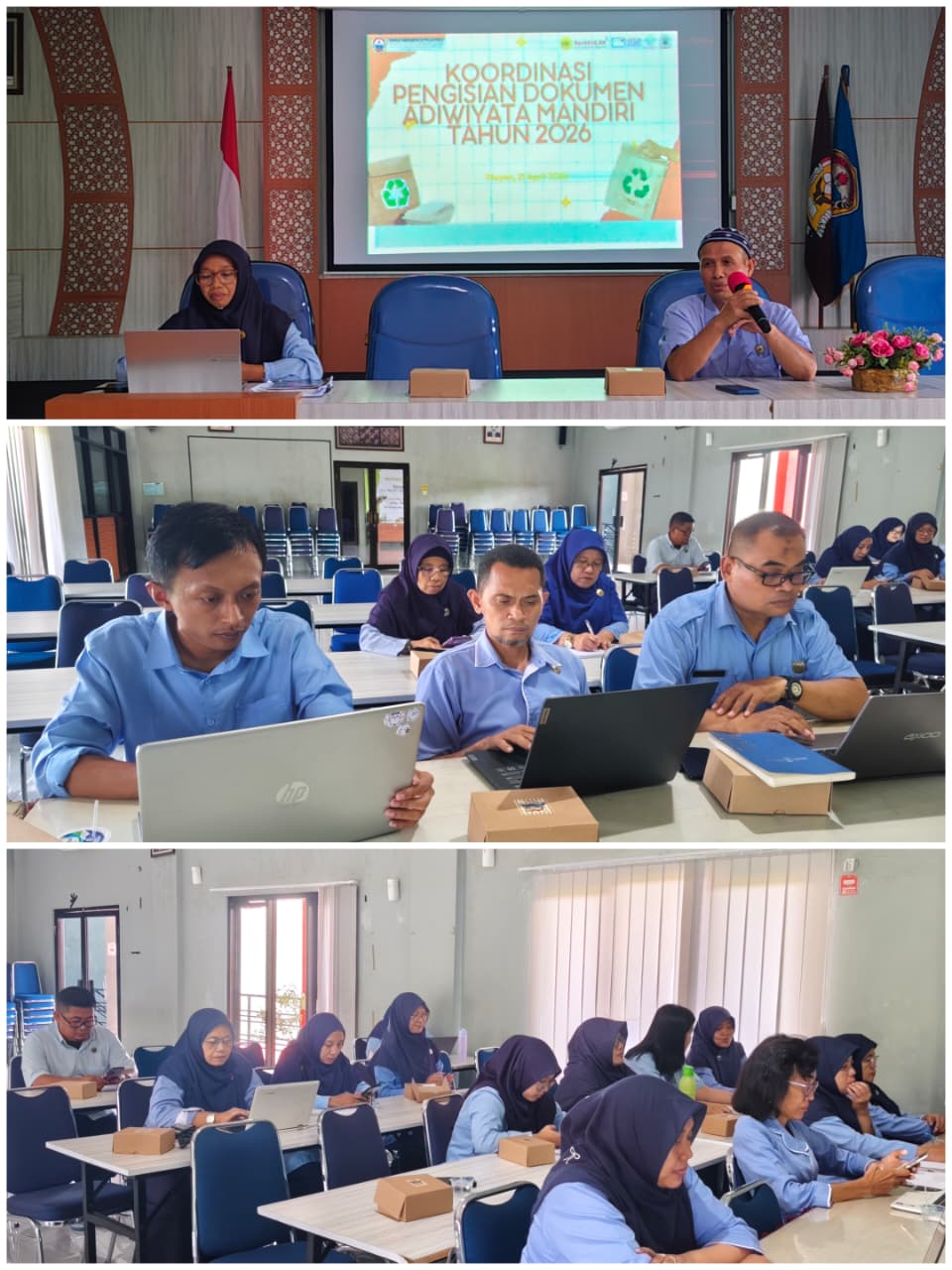 Koordinasi Pengisian Dokumen Adiwiyata Mandiri Tahun 2026 SMA Negeri 2 Playen